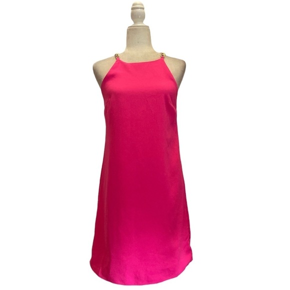 Lilly Pulitzer Adrienne Halter Chain Dress in Raz Berry - Picture 4 of 12